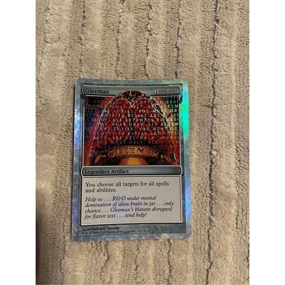 MTG Magic The Gathering Gleemax (Alternate Foil) - Unhinged (UNH) Lightly Played - Picture 1 of 5